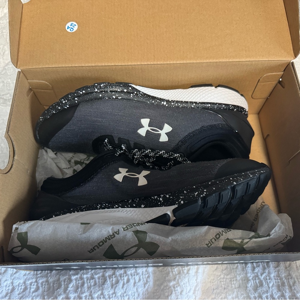 Under Armour Black and White Sneakers